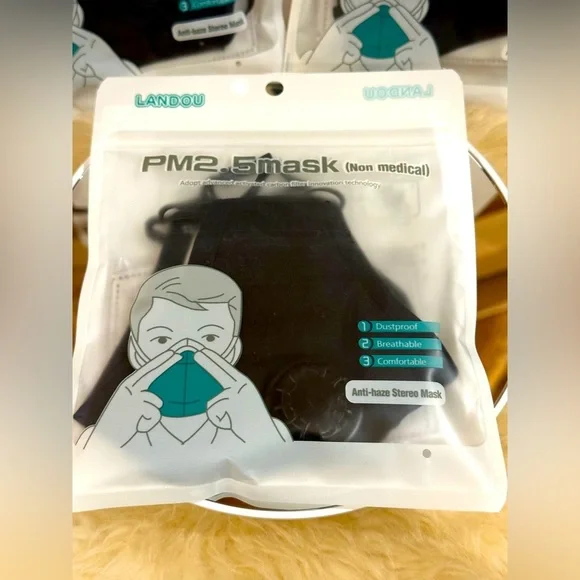 NIP Non Medical Dust proof Anti-haze Breathable Comfortable Mask 3 pieces - Picture 10 of 11